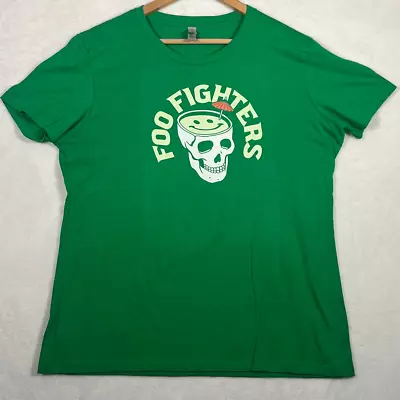 Buy Foo Fighters Tiki Drink Skull Happy Face Band Concert Merch T-shirt Women XXL • 21.01£