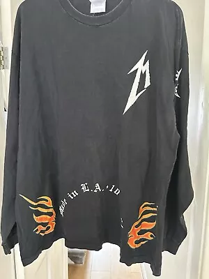 Buy Metallica San Francisco 20 Years 2001 Vintage Long Sleeve Shirt RARE Black 2xl  • 65£