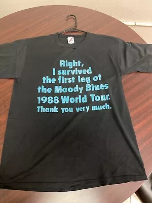 Buy Moody Blues Vintage Shirt USA Single Stitch Large • 37.34£