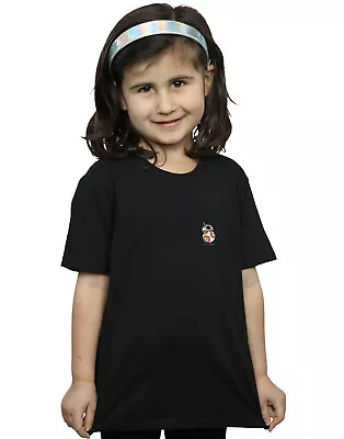 Buy Star Wars Girls The Force Awakens BB-8 Chest Print T-Shirt • 12.99£