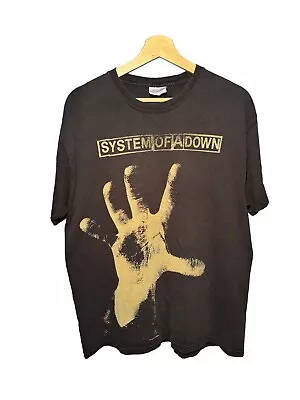 Buy Vintage SYSTEM OF A DOWN T-Shirt Size L Hand Self Title 90s ORIGINAL RARE SOAD • 186.63£