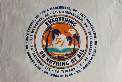Buy Foo Fighters 2024 Tour T Shirt  Everything Or Nothing At All LIMITED EDITION NEW • 195£