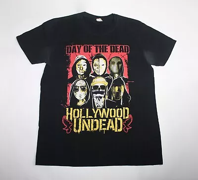 Buy 2015 Hollywood Undead Shirt Day Of The Dead Rap Rock Band Shirt Men's Tee Large • 47.12£