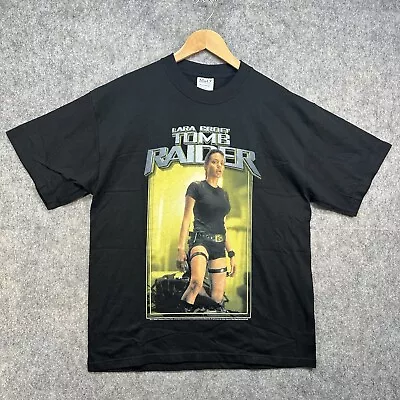 Buy Lara Croft Tomb Raider Movie Promo Vintage 2001 Cotton T Shirt Size Large • 113.39£