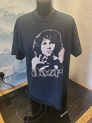 Buy Vintage The Doors Jim Morrison Band T-Shirt Gildan Heavy Cotton MEDIUM • 50£