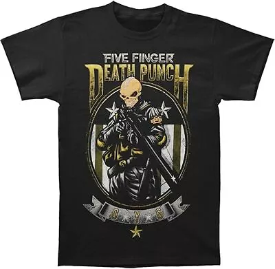 Buy Five Finger Death Punch T Shirt Sniper Band Logo Official Unisex Black New Tee • 24.99£
