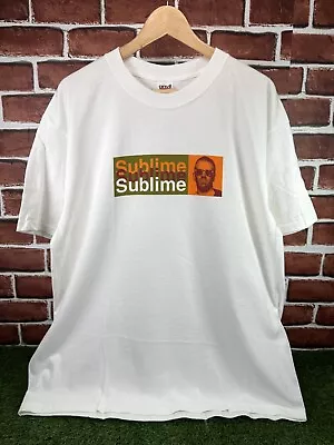Buy Vintage 90s Sublime Brad Box Logo Band Tee Shirt XL Alternative Rock DEADSTOCK • 56.02£