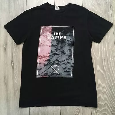 Buy The Vamps Shirt Womens Medium Black Four Corners Tour 2019 Pop Boy Band Graphic • 16.48£