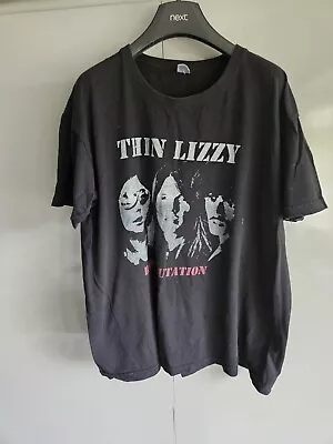 Buy Vintage Thin Lizzy Band T Shirt Rock N Roll Adults Large Bad Reputation  • 60£