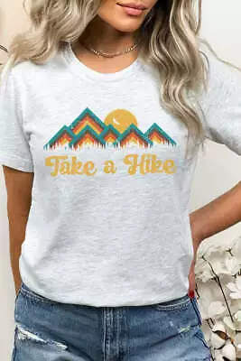 Buy Take A Hike Forest Mountains Sunrise Graphic Tee • 27.07£