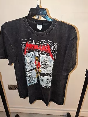 Buy Metallica Damage Inc Graphic Black Cotton T-shirt Size XL Heavy Metal • 19.99£