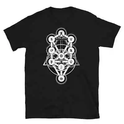 Buy SALE! Sacred Geometry Gnostic Rosicrucian Tree Of Life Kabalah Unisex T-Shirt • 18.63£