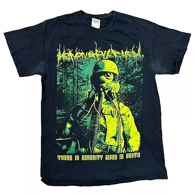Buy Heaven Shall Burn Band T-Shirt Graphic Print Y2K Retro Black Mens Medium • 15.99£