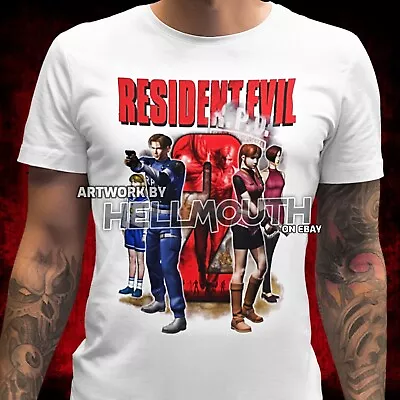 Buy Resident Evil 2 T-shirt - Mens & Women's Sizes S-XXL Leon Claire Ada Retro 1998 • 15.99£