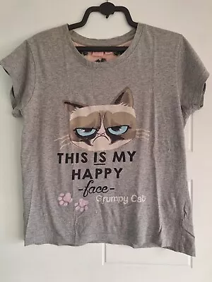 Buy Grumpy Cat Primark Pyjama Top/T-Shirt Women UK10-12 • 8£