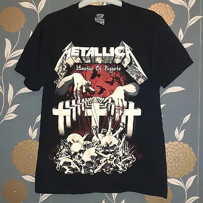 Buy Metallica Medium T-Shirt Master Of Puppets NTS 40inch Chest Tour CD A  • 17.99£