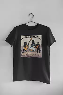 Buy Feline Metallica Tribute Metalleycats Hard Rocking Heavyweight Unisex T-Shirt • 16.99£
