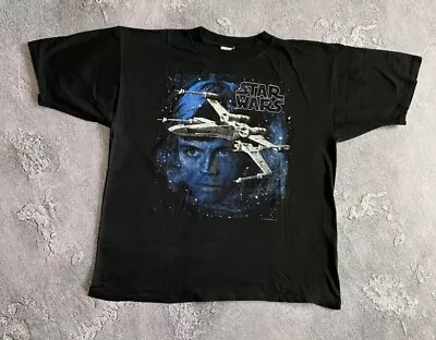 Buy Vintage 1995 Star Wars Luke Skywalker T-shirt Lucas Film • 45£