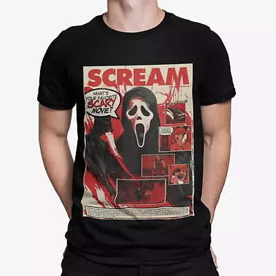 Buy Scream Pictures Poster T-Shirt - Retro Film Comedy Movie Cool Gift Horror • 9.59£