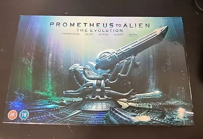 Buy Prometheus To Alien The Evolution Box Set 9-Disc Set Blu-ray With T-shirt Etc • 40£