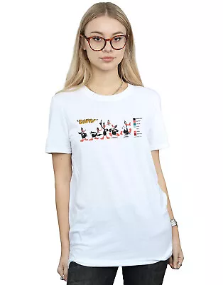 Buy Looney Tunes Women's Daffy Duck Colour Code Boyfriend Fit T-Shirt • 13.99£