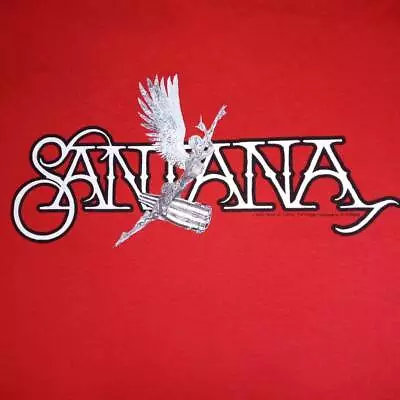 Buy Carlos Santana Red Supernatural 2003 Concert Tour RaRe VINTAGE Large L T-Shirt • 105.50£