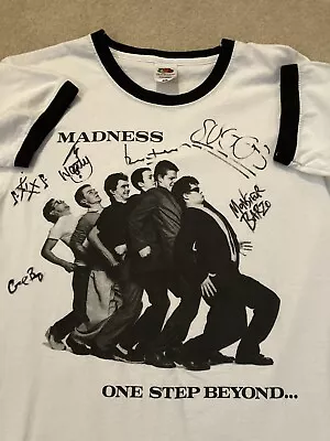 Buy Madness Signed T-shirt Pop Group Ska Suggs Autograph Madness Display Alfie • 295£