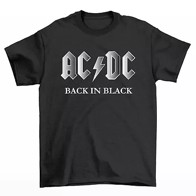 Buy Tee Shirt Tshirt AC/DC Mens T-shirt Official Logo Rock Men's Cotton Crew Neck T • 10.98£