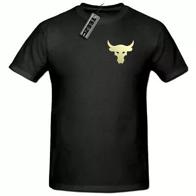 Buy Gold Brahma Bull T Shirt, Bull T Shirt, Mens T Shirt, Pocket Emblem • 8.99£