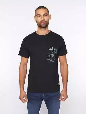 Buy Duck & Cover - Mens  Berger T-Shirt Black • 15.99£