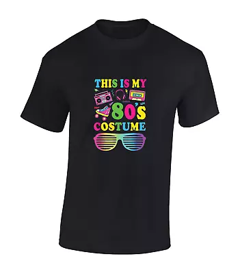 Buy This Is My 80's Costume Mens T Shirt Funny Fancy Dress Design Cool Top Idea • 8.99£