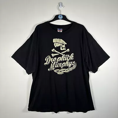 Buy DROPKICK MURPHYS Double Sided Vintage 90s Rock Band T Shirt Mens 2XL Black • 34.99£