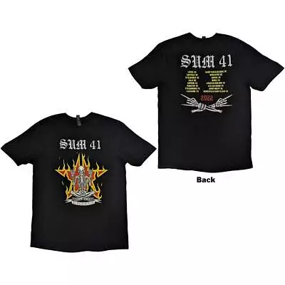 Buy Sum 41 - T-Shirts - Medium - Short Sleeves - AKNF Skeleton European To - N500z • 18.33£