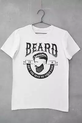 Buy Funny T Shirt A Beard Is A Gift You Give To Your Face Hipster Movember Gift Idea • 9.95£