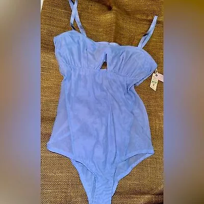 Buy We Are HAH FP Brand Under The Wire Bodysuit In Periwinkle Sz Small NWT • 37.34£