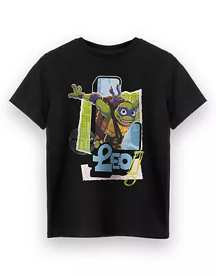 Buy Teenage Mutant Ninja Turtles Black Leo Short Sleeved T-Shirt (Boys) • 10.95£