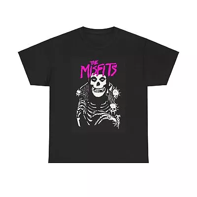Buy The Misfits T-shirt Vintage Purple Graphic Retro Design Unisex Heavy Cotton Tee • 16.52£