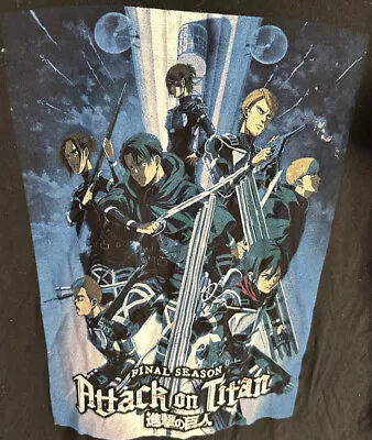 Buy Attack On Titan Final Season T-Shirt Size M Funimation Short Sleeve • 14.32£