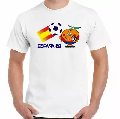 Buy Espana 82 T-Shirt Spain Mens World Cup Football 100% Retro Gift White S- 3xl Tee • 6.99£