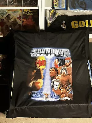 Buy Showdown Legends Of Wresting Adult Large WWE Video Game Promo Black T-Shirt • 40£