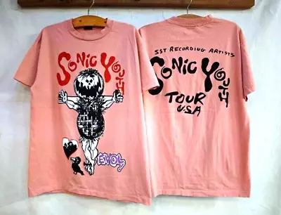 Buy Vintage Sonic Youth Shirt L USA Tour SST EVOL Gracias Dirty Indy Rock Band Punk • 60.68£