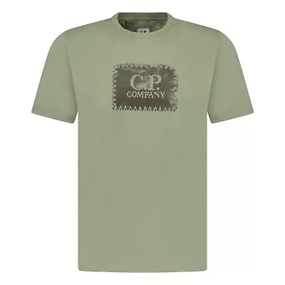 Buy CP COMPANY CHEST LOGO T-SHIRT KHAKI S Small  BNWT Green Men’s Tshirt • 60£
