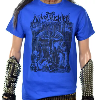 Buy NUNSLAUGHTER The Devil's Congeries Vol. 2 Blue T-Shirt • 29.83£