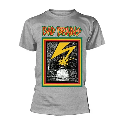Buy Grey Bad Brains Official Tee T-Shirt Mens • 18.20£