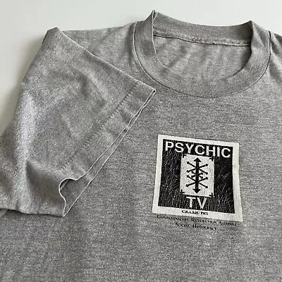 Buy Vtg 80s PSYCHIC TV Shirt Coil Throbbing Gristle Death In June Current 93 • 291.75£