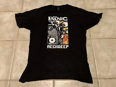 Buy Neck Deep The Panic Band Black Shirt Large Pop Punk Alternative Hxc Sxe Adtr M • 17.47£