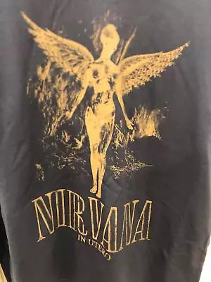 Buy Nirvana In Utero Oversized Graphic T Shirt Primark 100% Cotton New Tag Licensed • 20£