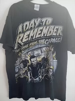 Buy Official A Day To Remember 'they Came From The Garage' T-shirt - Black, Size L • 15.16£