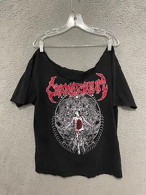 Buy Crematory Shirt Large Old School Death Metal Chopped Collar Adult • 11.17£