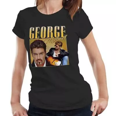 Buy George Michael Appreciation Fitted Ladies TShirt Homage Throwback • 14.99£